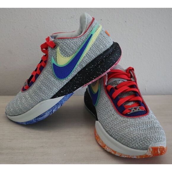 Nike DJ5423-002 Men's 5.5 Women's 7 Gray Multi LeBron 20 “Nike Lifer” Shoes - Picture 1 of 12